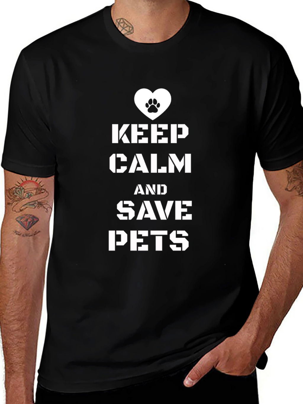 Keep Calm & Save Pets T-Shirt Pet Rescue Tee