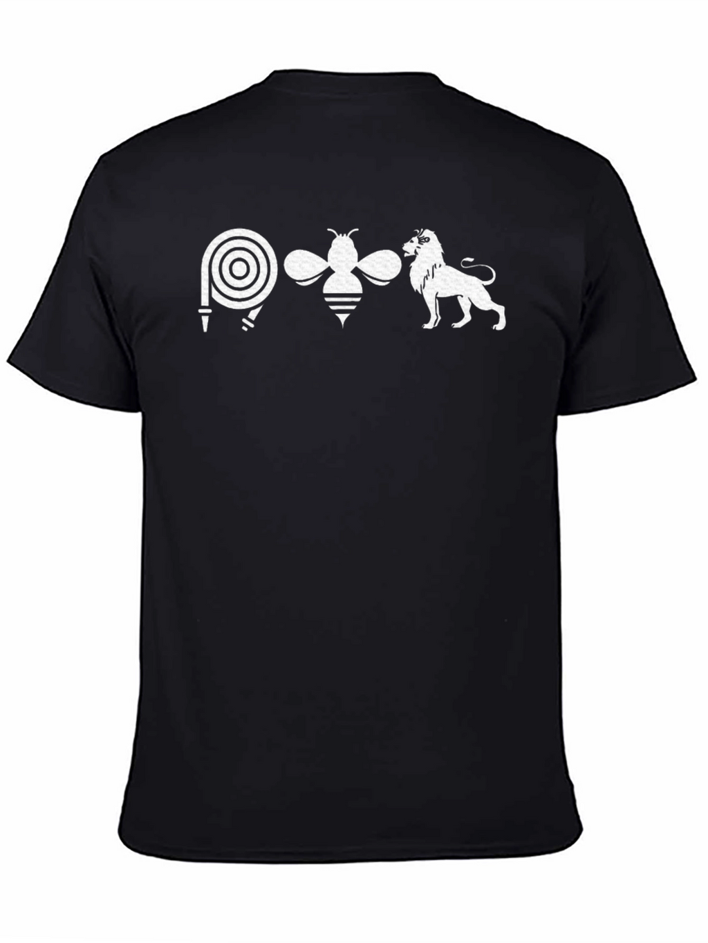 Hose Bee Lion T-Shirt - Black Graphic Tee