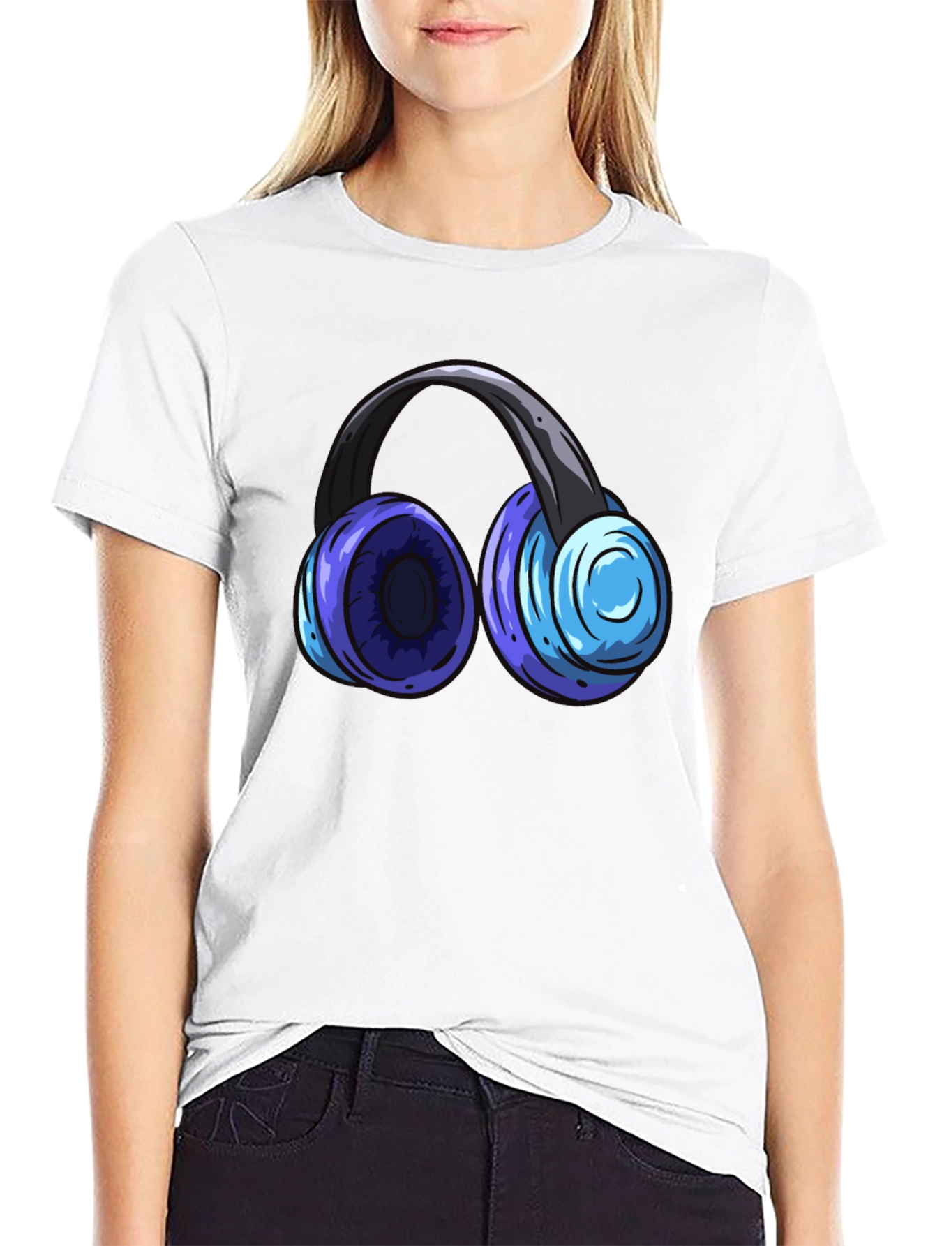 Headphone Graphic T-Shirt - Music Lover Tee