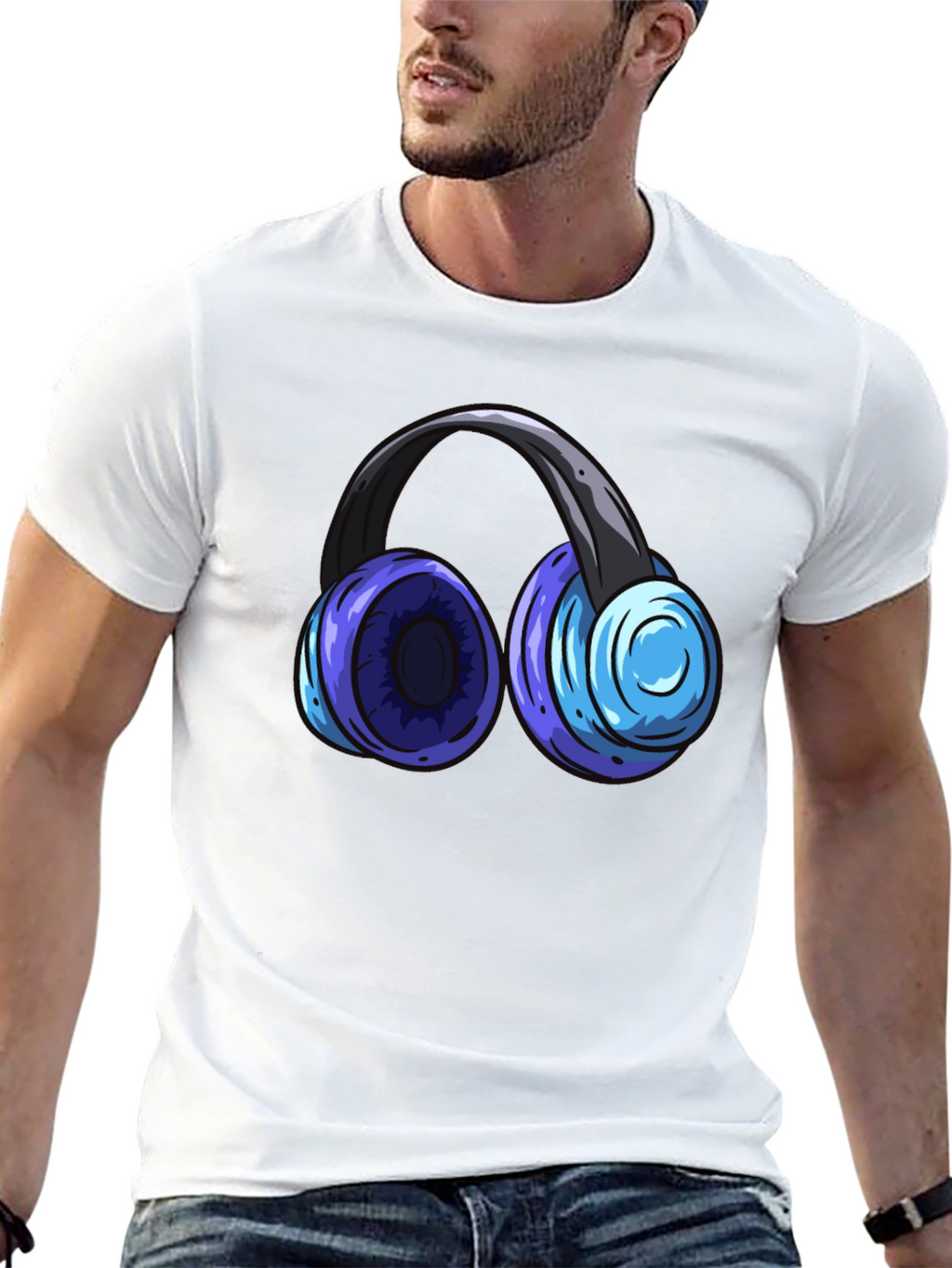 Headphone Graphic T-Shirt - Music Lover Tee