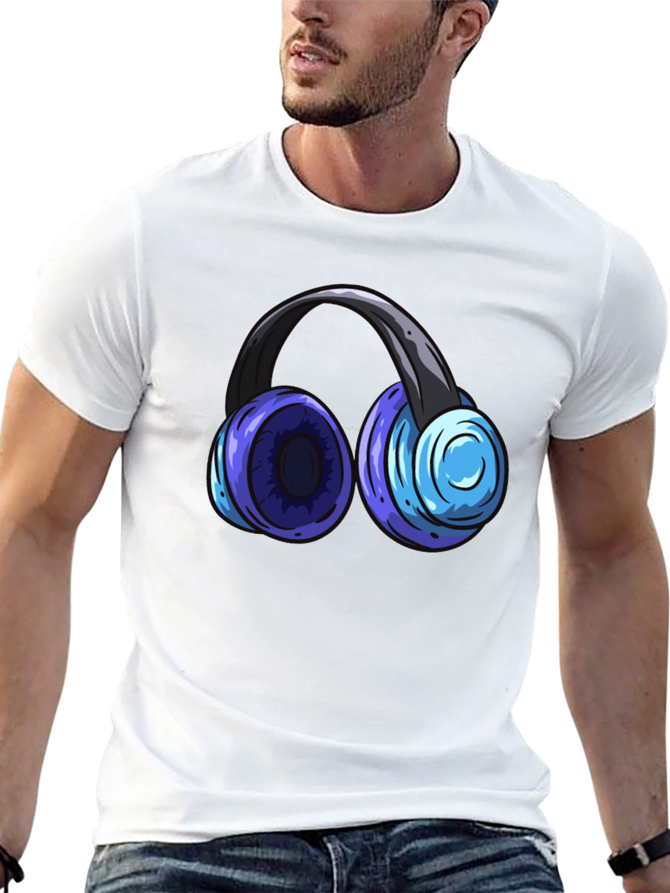 Headphone Graphic T-Shirt - Music Lover Tee