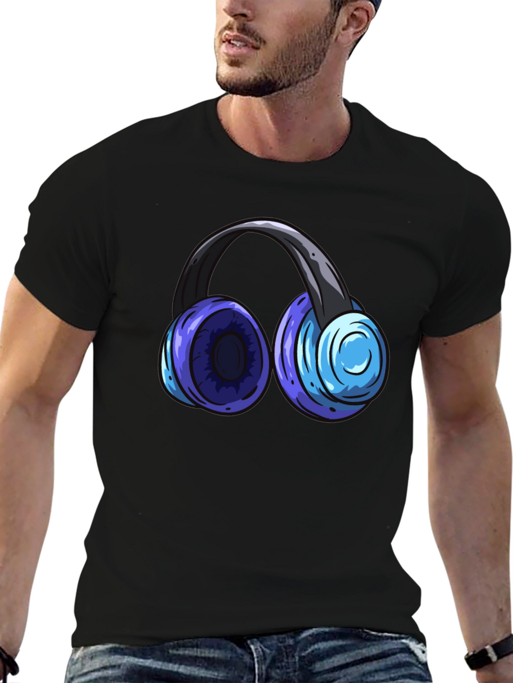 Headphone Graphic T-Shirt - Music Lover Tee