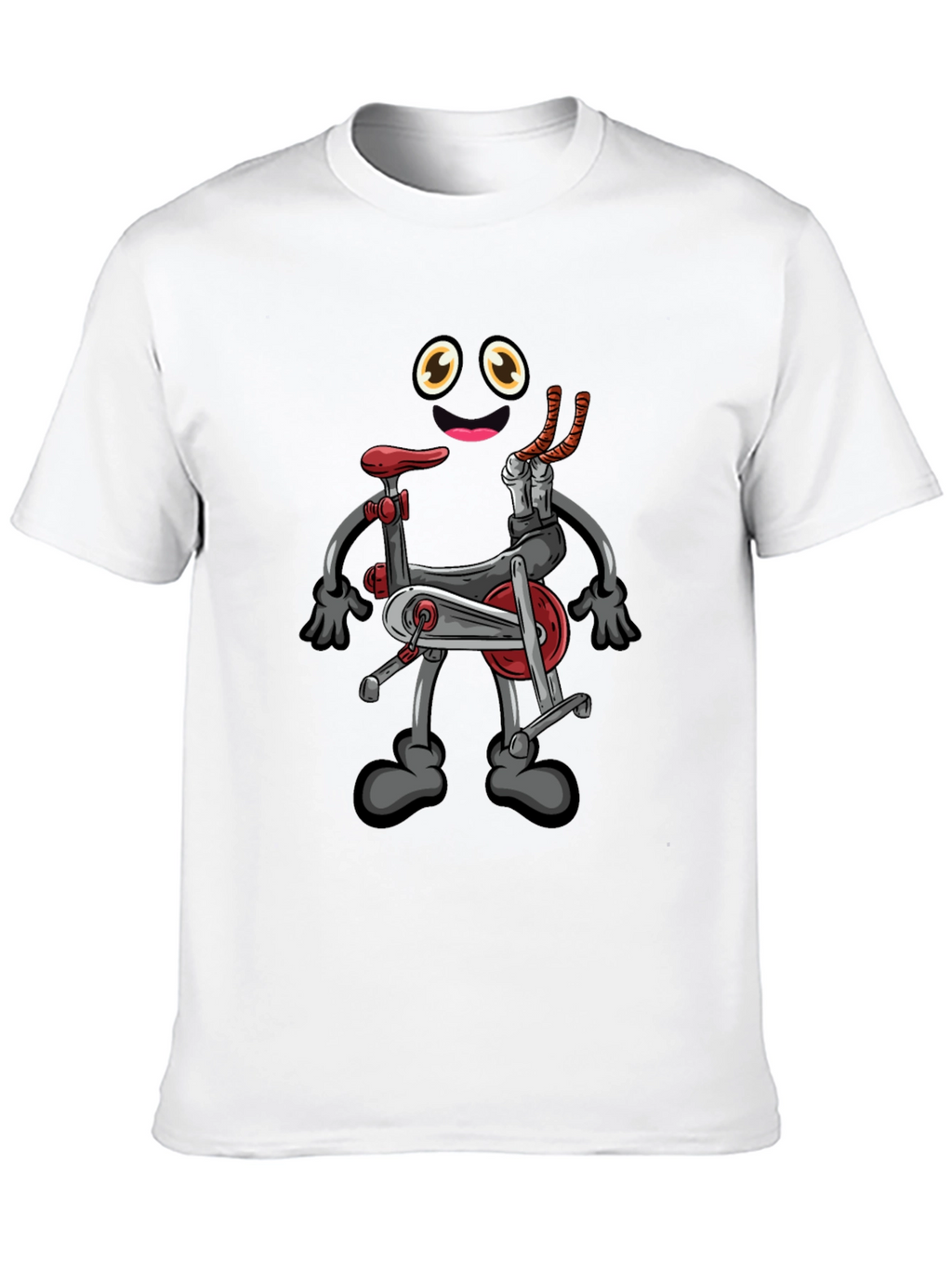 Cartoon Exercise Bike Graphic Tee