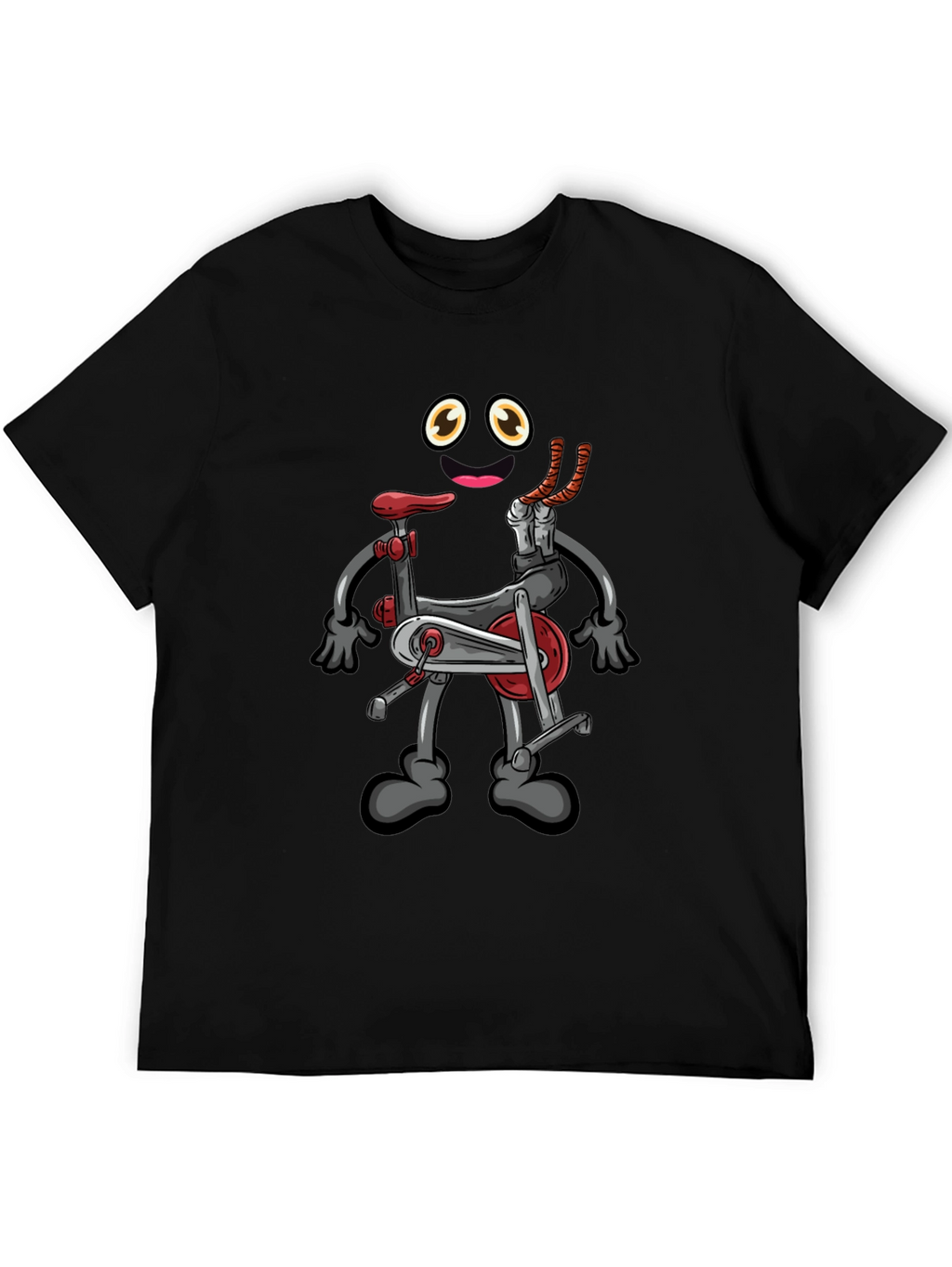 Cartoon Exercise Bike Graphic Tee