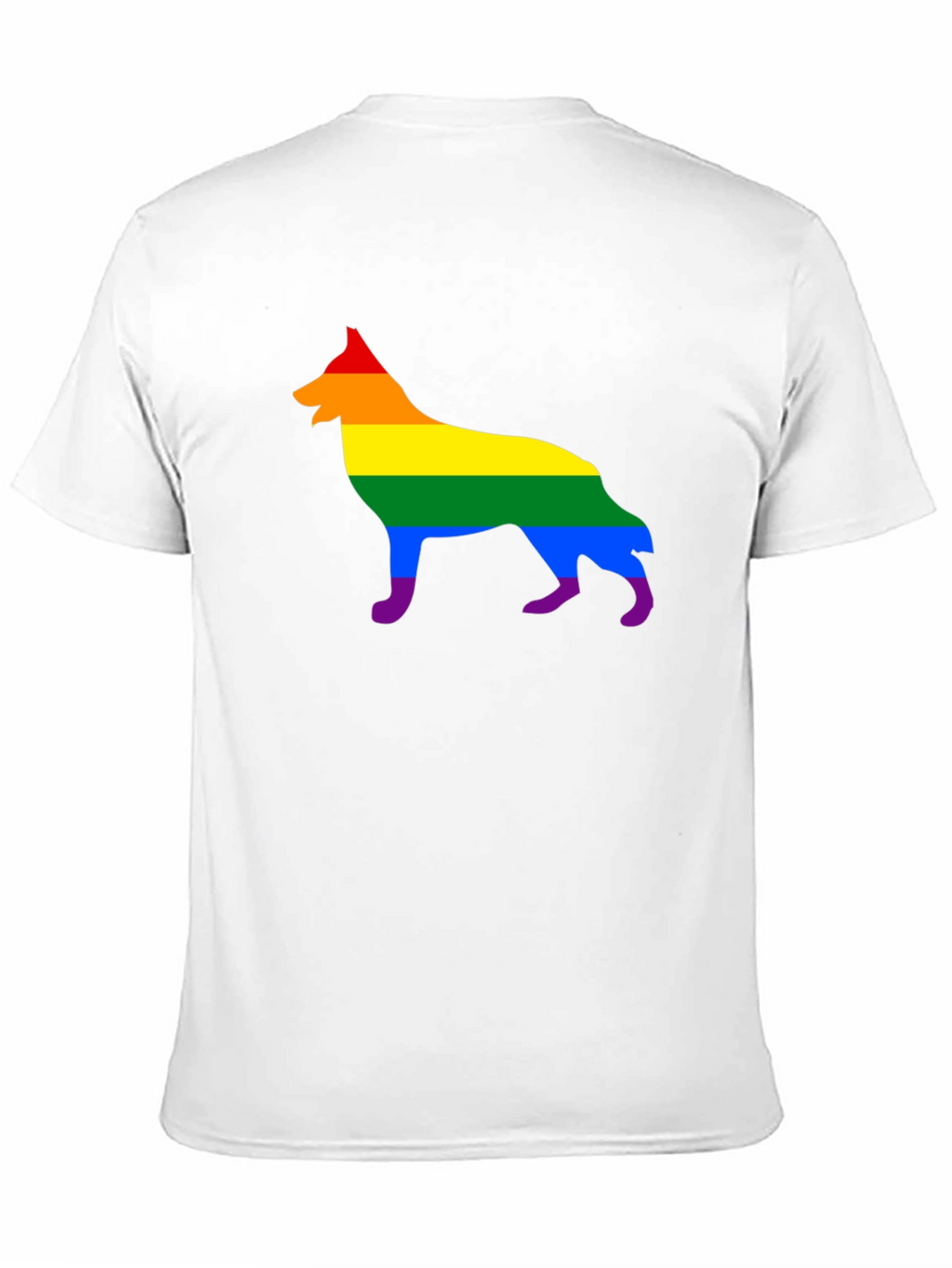 Rainbow German Shepherd T-Shirt - Pride Dog Tee