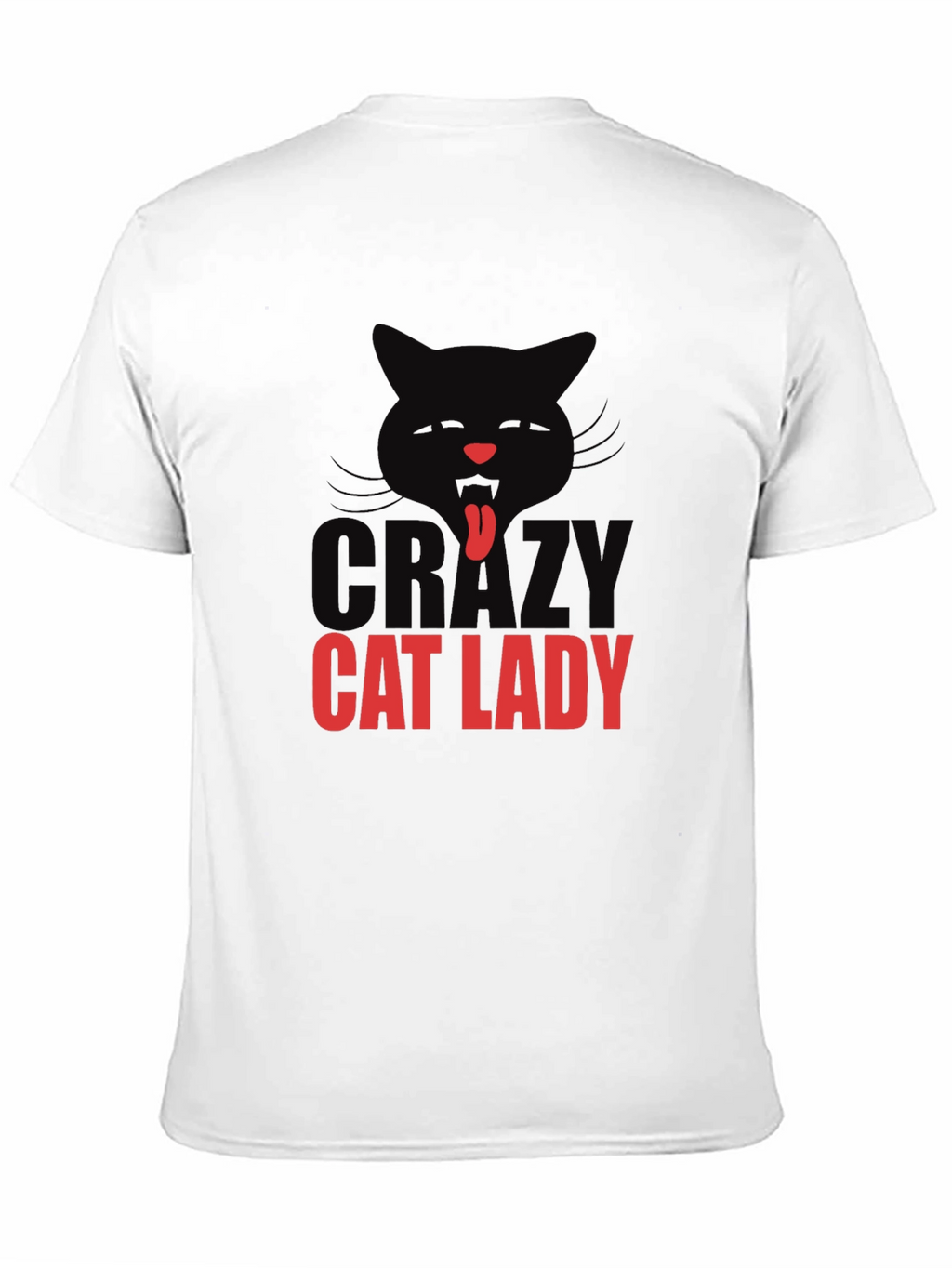 Crazy Cat Lady T-Shirt - Black Cotton Tee