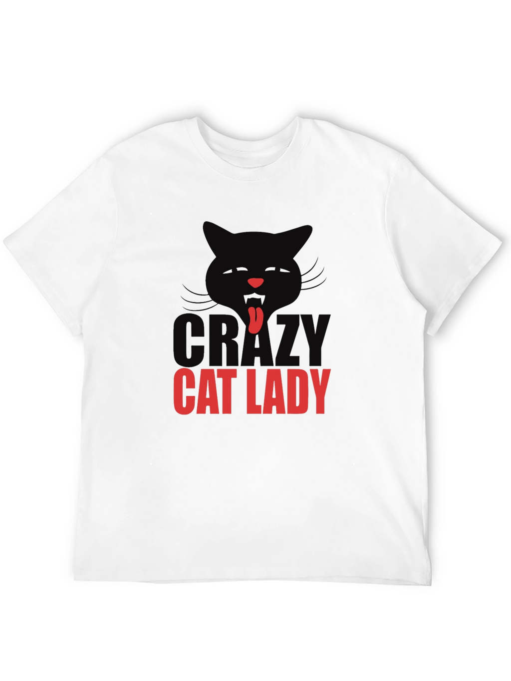 Crazy Cat Lady T-Shirt - Black Cotton Tee