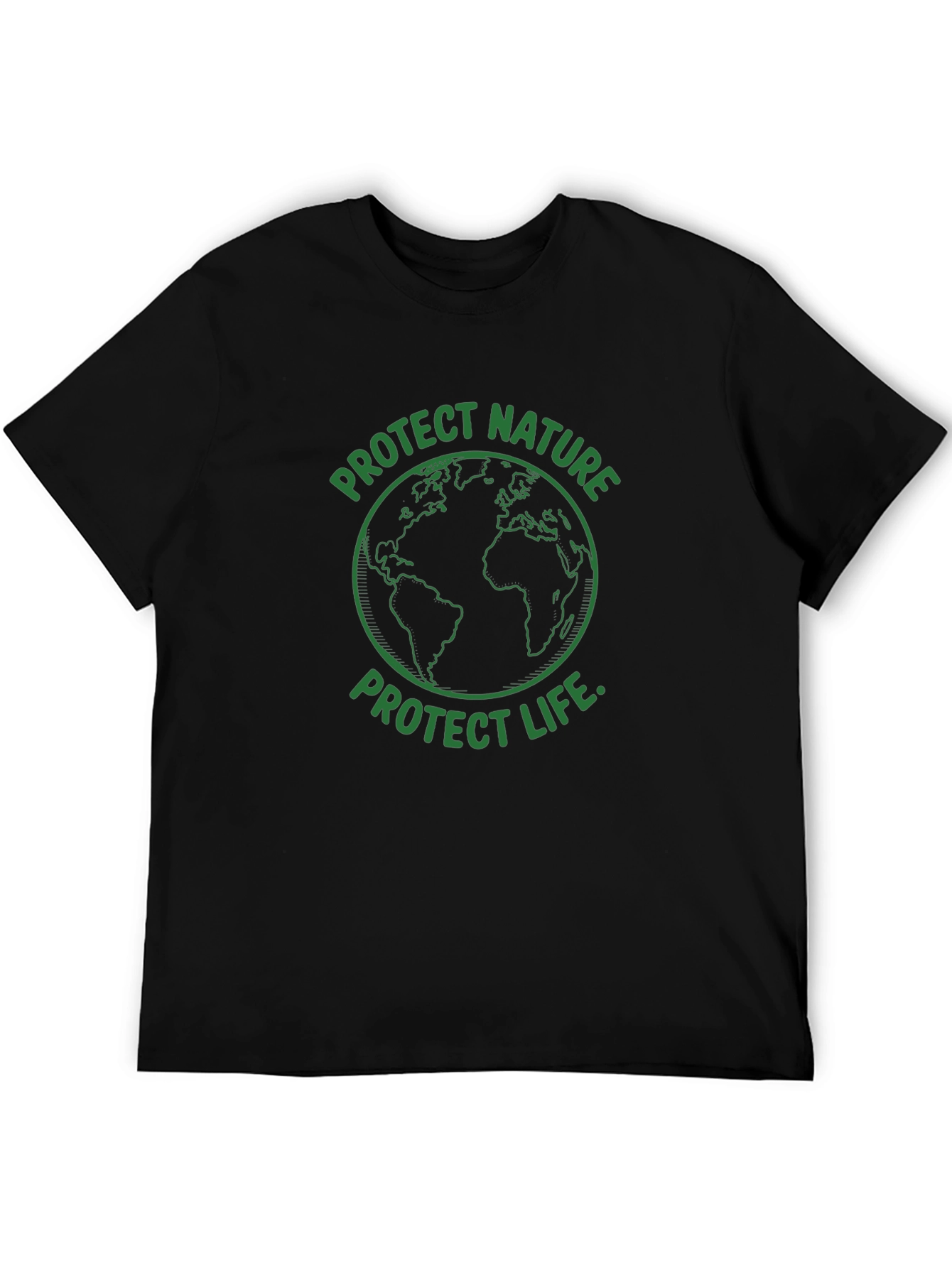 Protect Nature Protect Life Earth Graphic Tee