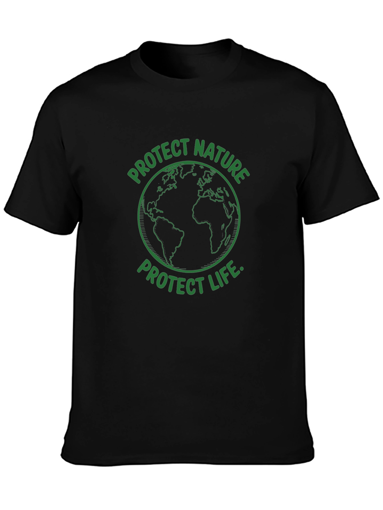 Protect Nature Protect Life Earth Graphic Tee